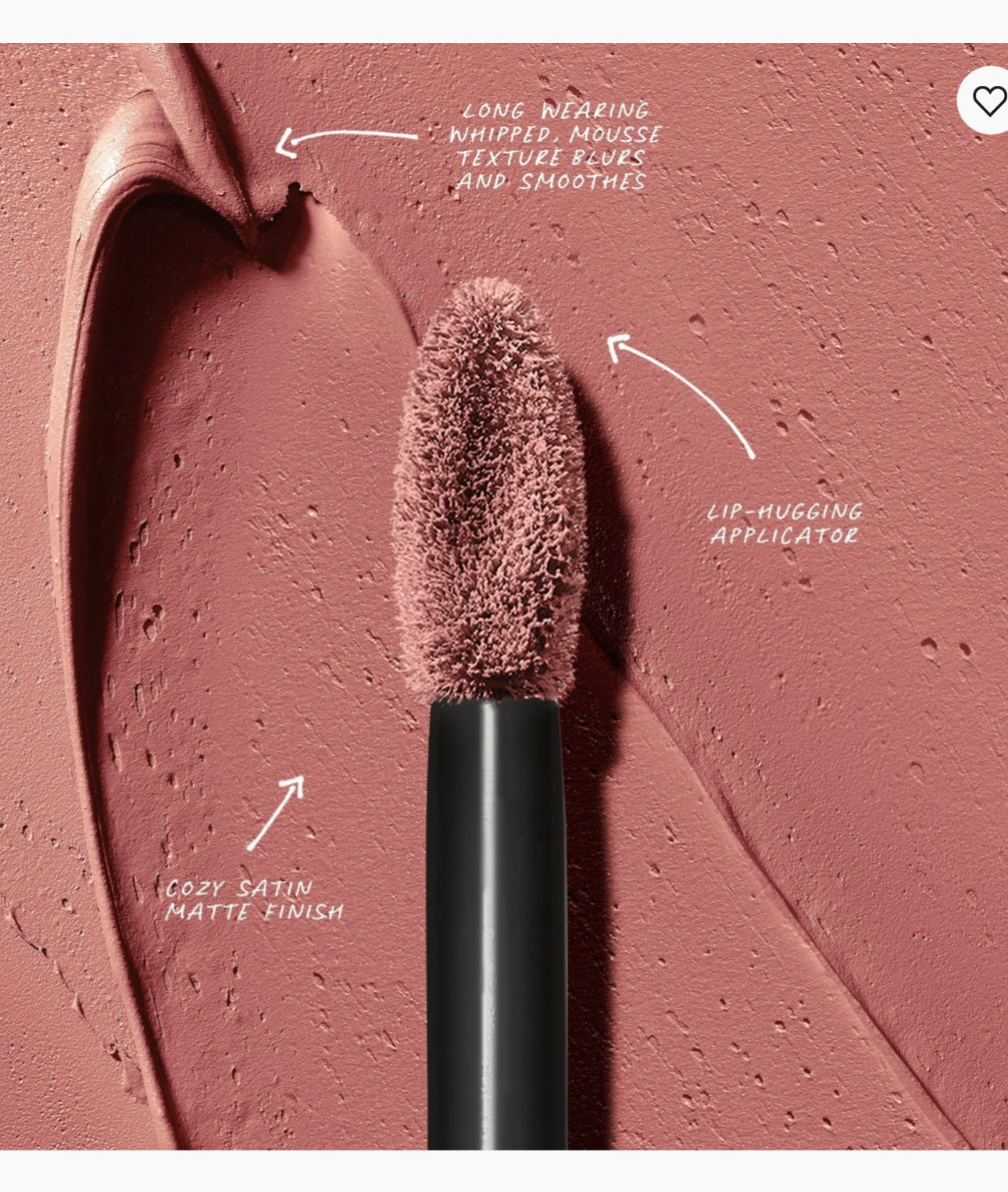 MAKEUP BY MARIO Ultra Suede Cozy Lip Cream (Pinky Brown)