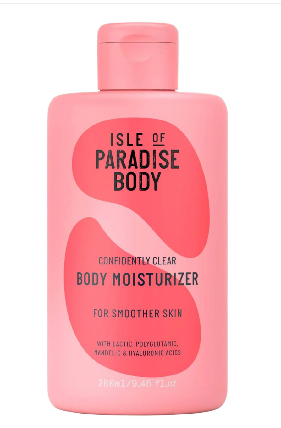 ISLE OF PARADISE Confidently Clear Body Moisturizer with Lactic & Hyaluronic Acids