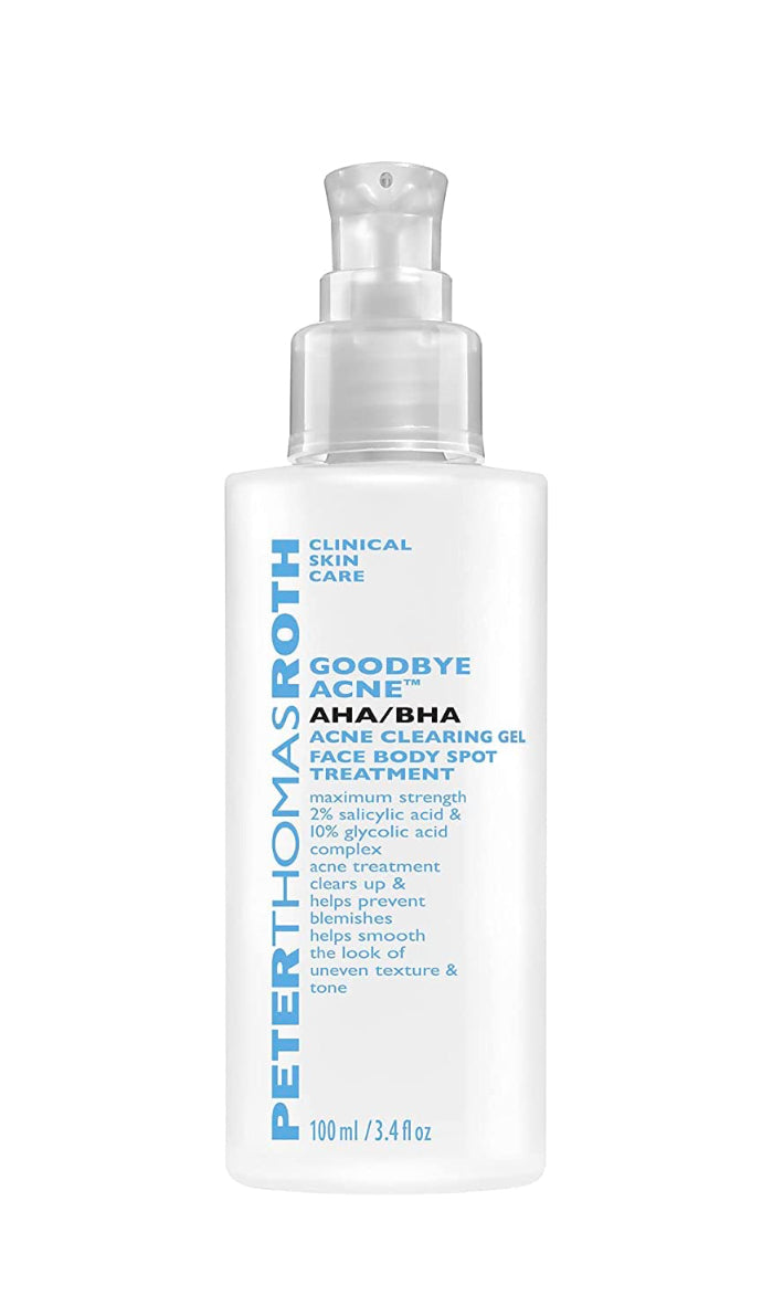 Peter Thomas Roth Goodbye Acne Aha/Bha Acne Clearing Gel | Face Body S ...